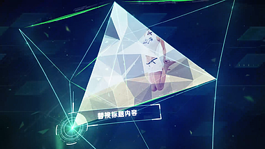 三角形模块商务展示AE模板视频的预览图