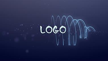 明亮星空的旋涡演泽LOGO标志AE模板视频的预览图