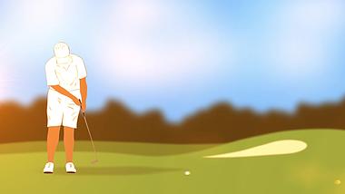 商务合作游戏活动运动高尔夫片头视频的预览图
