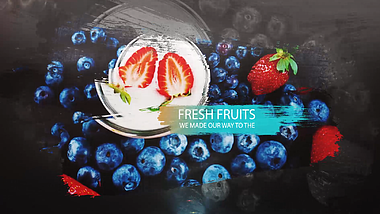 新鲜水果美食AE模板视频的预览图