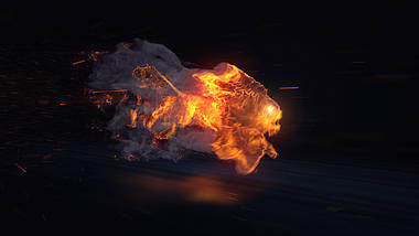 火焰狮子奔跑公司企业招聘宣传片头视频的预览图