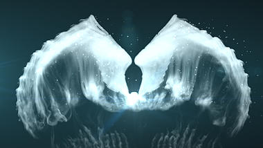 烟雾天使翅膀七夕浪漫情人节宣传视频的预览图
