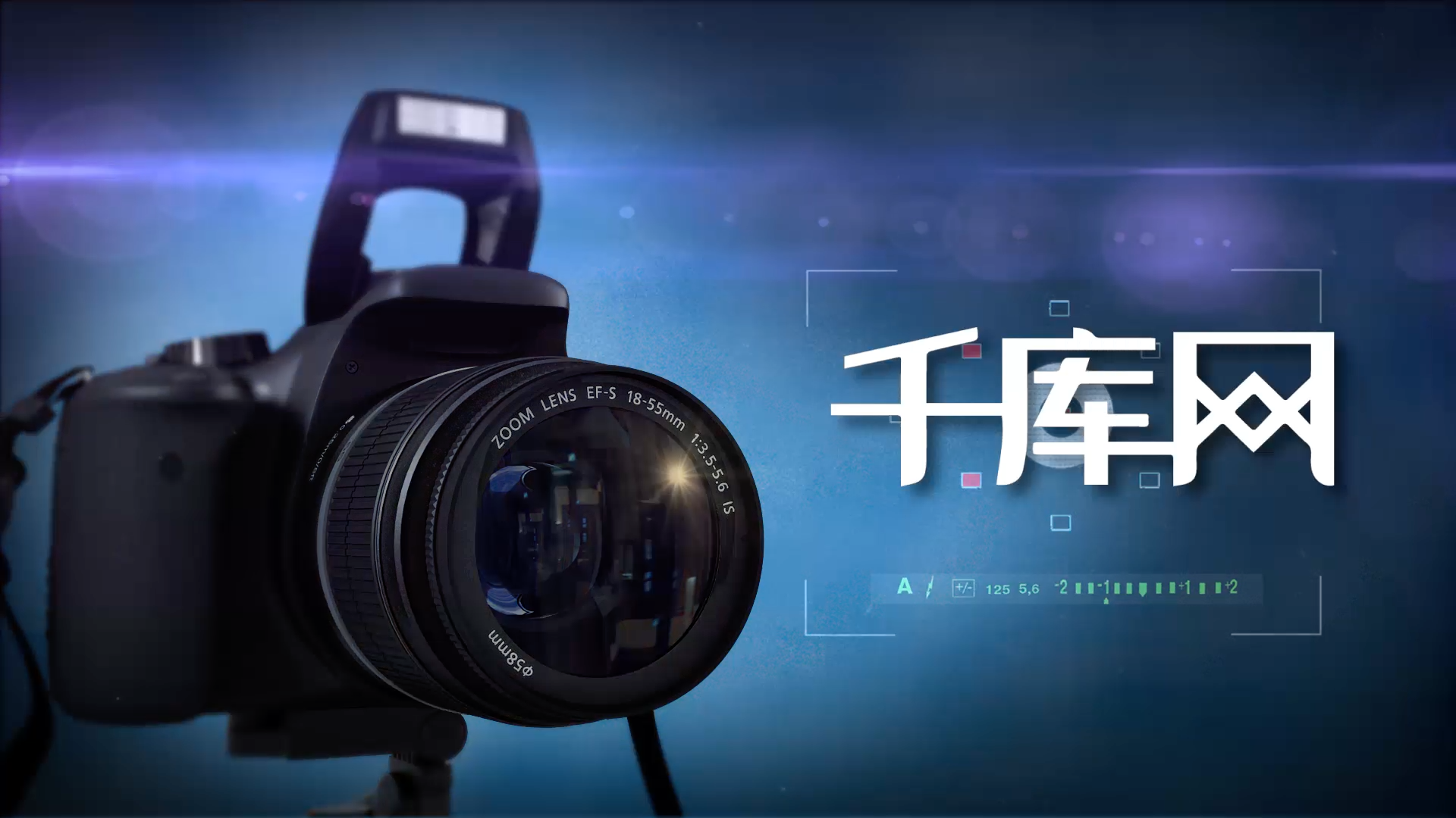 单反摄像机logo标志AE模板视频的预览图