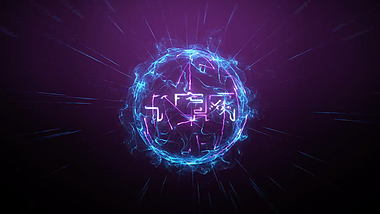 能量球爆炸动画logo片头开场视频的预览图