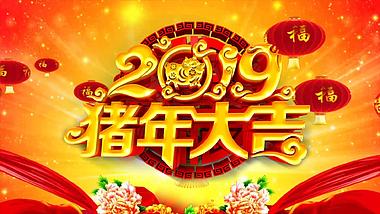 2019猪年新年节日春节快乐AE视频模板视频的预览图