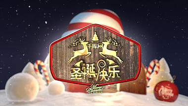 唯美温馨冰雪圣诞节宣传片ae模板视频的预览图