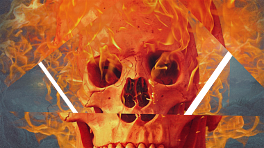 恐怖火焰骷髅头万圣节快乐AE模板视频的预览图