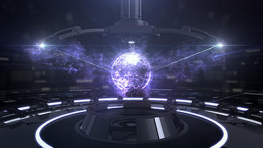 三维科幻激光离子球LOGO展示视频的预览图