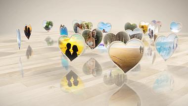 浪漫爱情旅途爱情婚庆三维ae模板视频的预览图