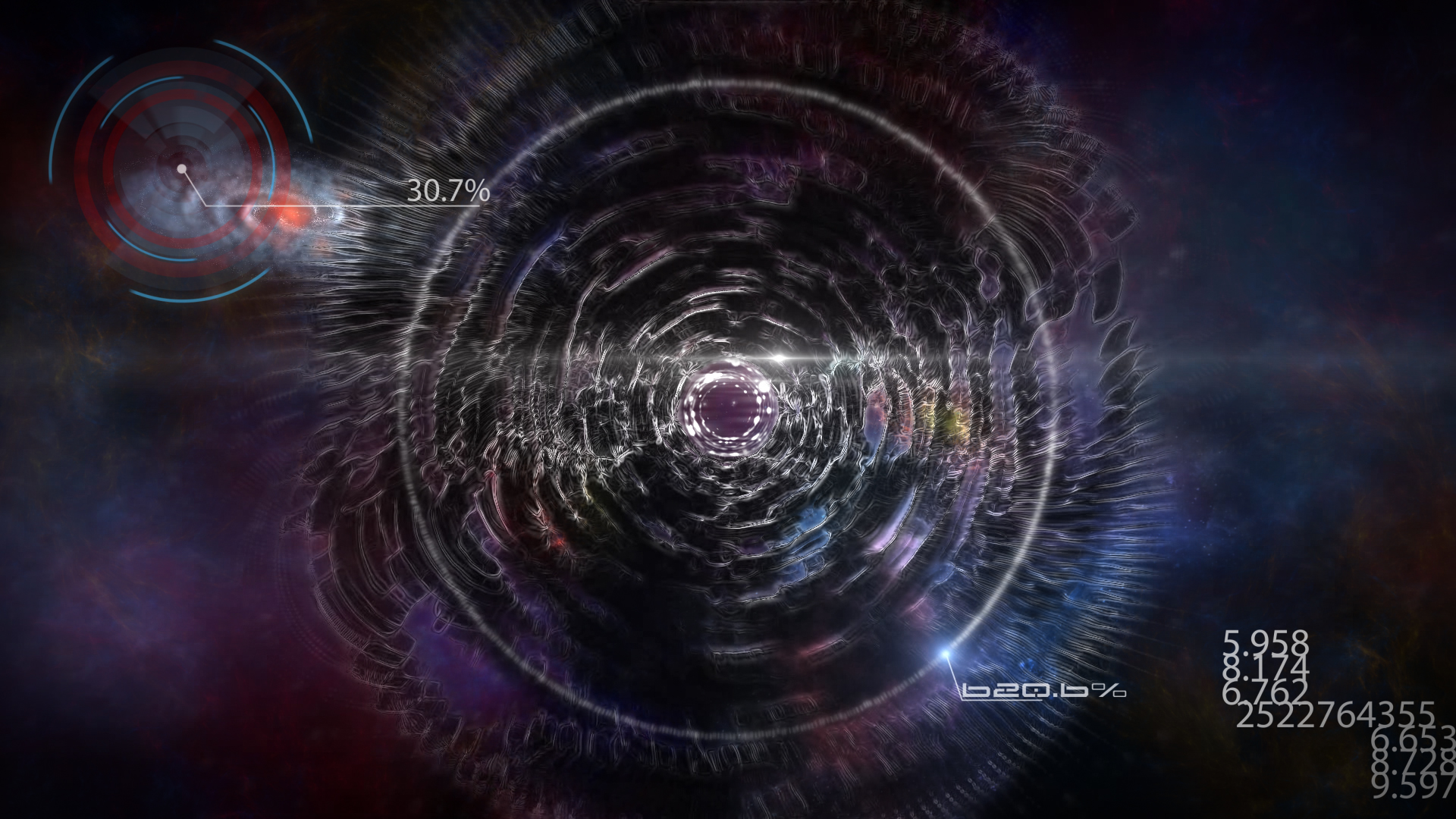 炫酷宇宙时空隧道穿梭文字标题宣传片头视频的预览图