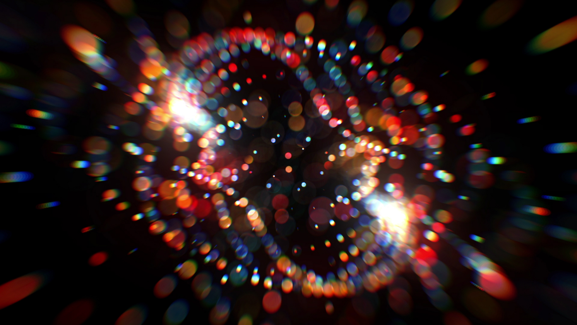 梦幻唯美粒子光斑隧道LOGO展示视频的预览图