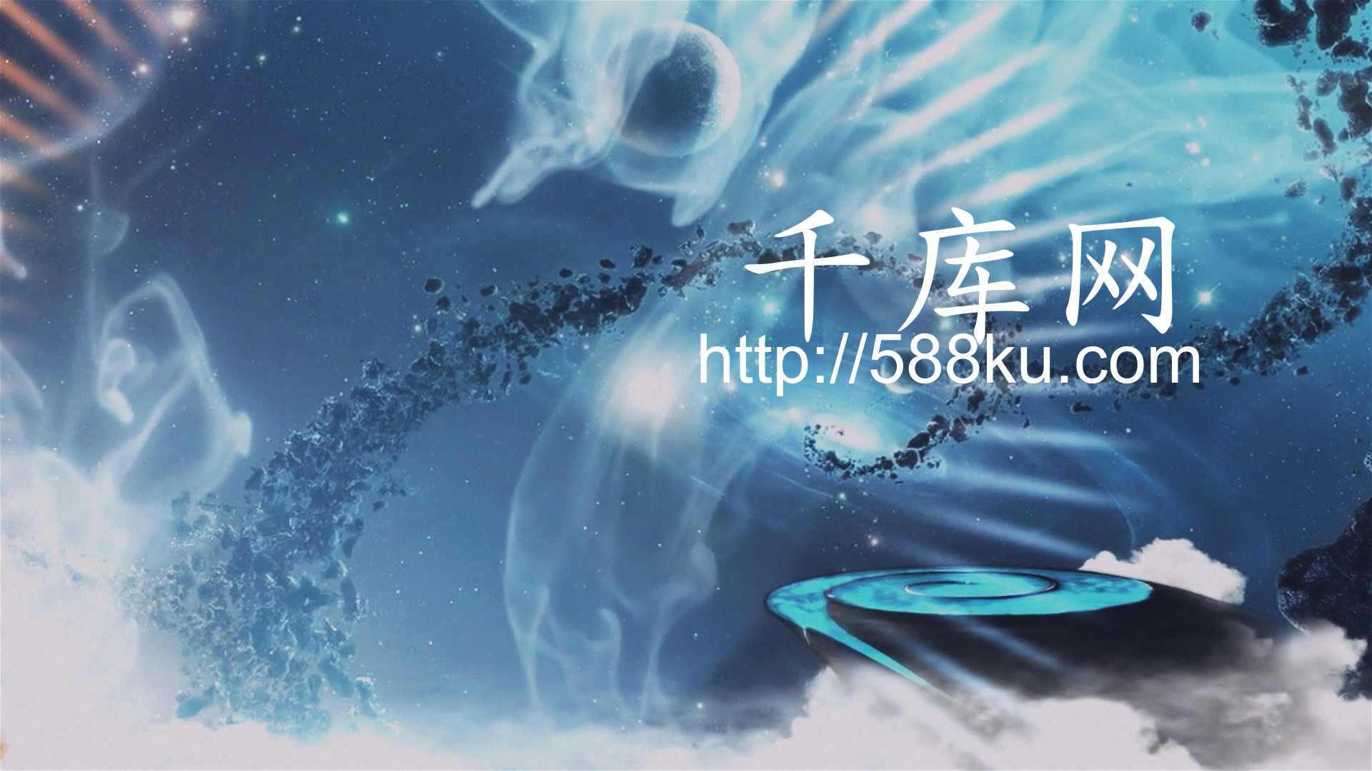 虚幻科技未来感logo可置换片头视频的预览图
