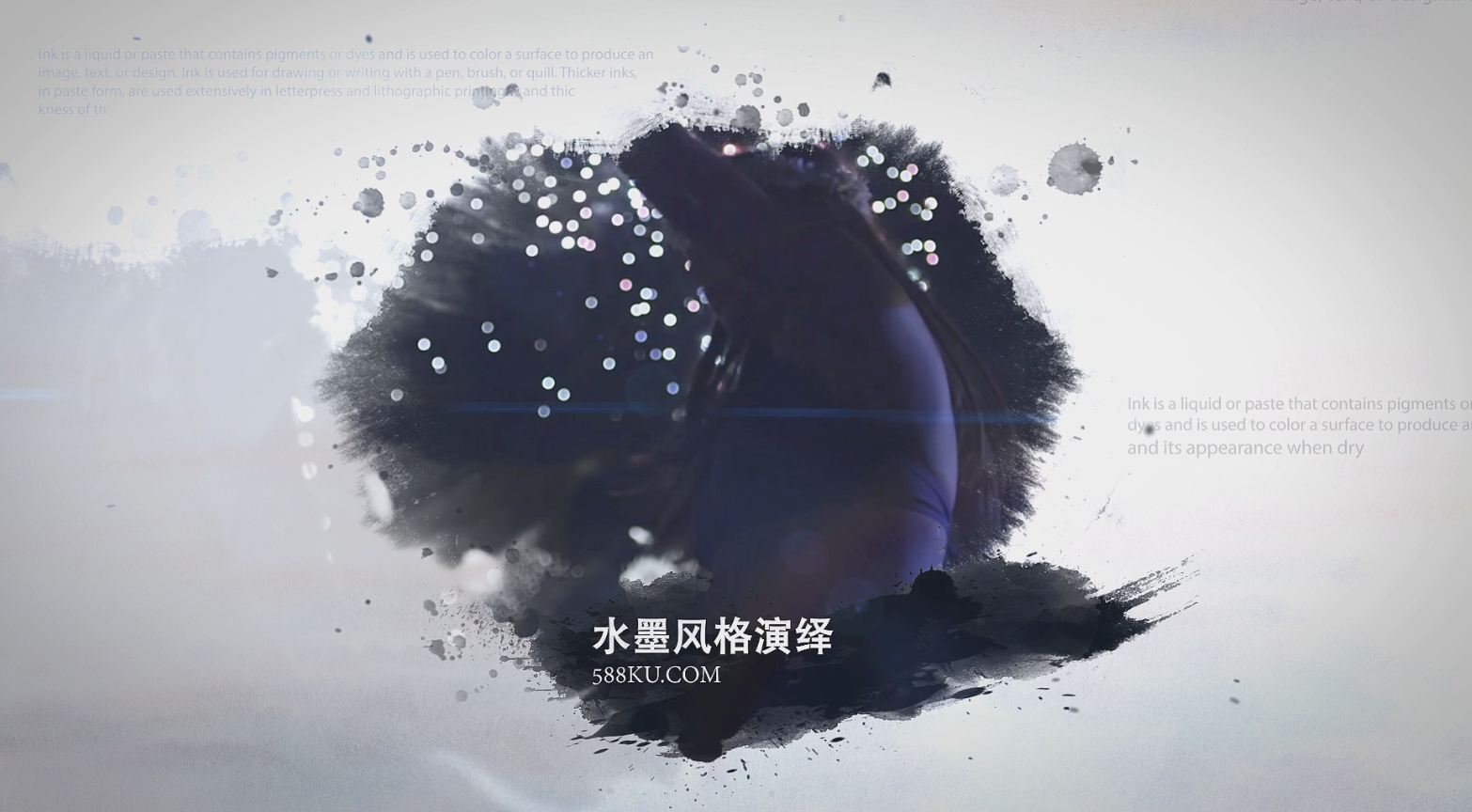 水墨中国风展示图文演绎介绍宣传开场视频的预览图
