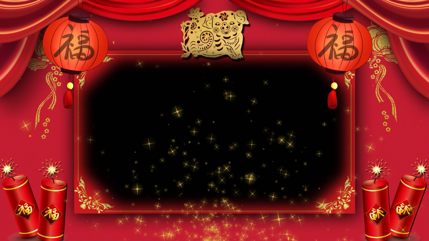中国风喜庆春节星星背景AE模板视频的预览图
