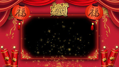 中国风喜庆春节星星背景AE模板视频的预览图