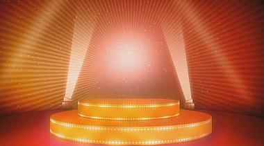 金色灯光舞台动态背景视频素材视频的预览图
