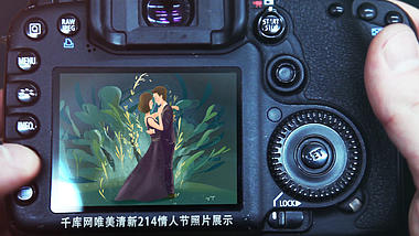 创意相机拍照情人节照片展示ae模板视频的预览图