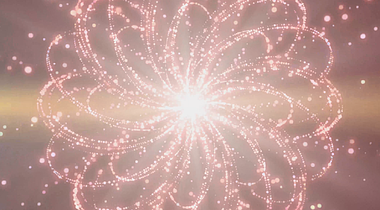 循环背景视频LED粒子创意花朵演绎视频视频的预览图
