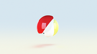 圆球旋转企业logo演绎标志PR模板视频的预览图