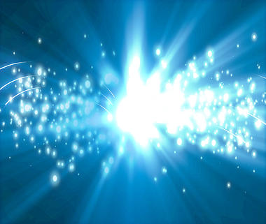 蓝色光效粒子背景视频PR模板视频的预览图