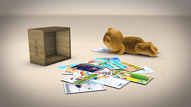 泰迪礼物儿童相册纪念AE模板视频的预览图