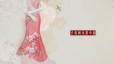 唯美水墨中国风照片展示ae模板视频的预览图