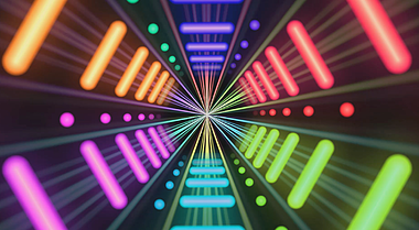 五彩缤纷内容LED背景素材大屏循环酒吧视频的预览图
