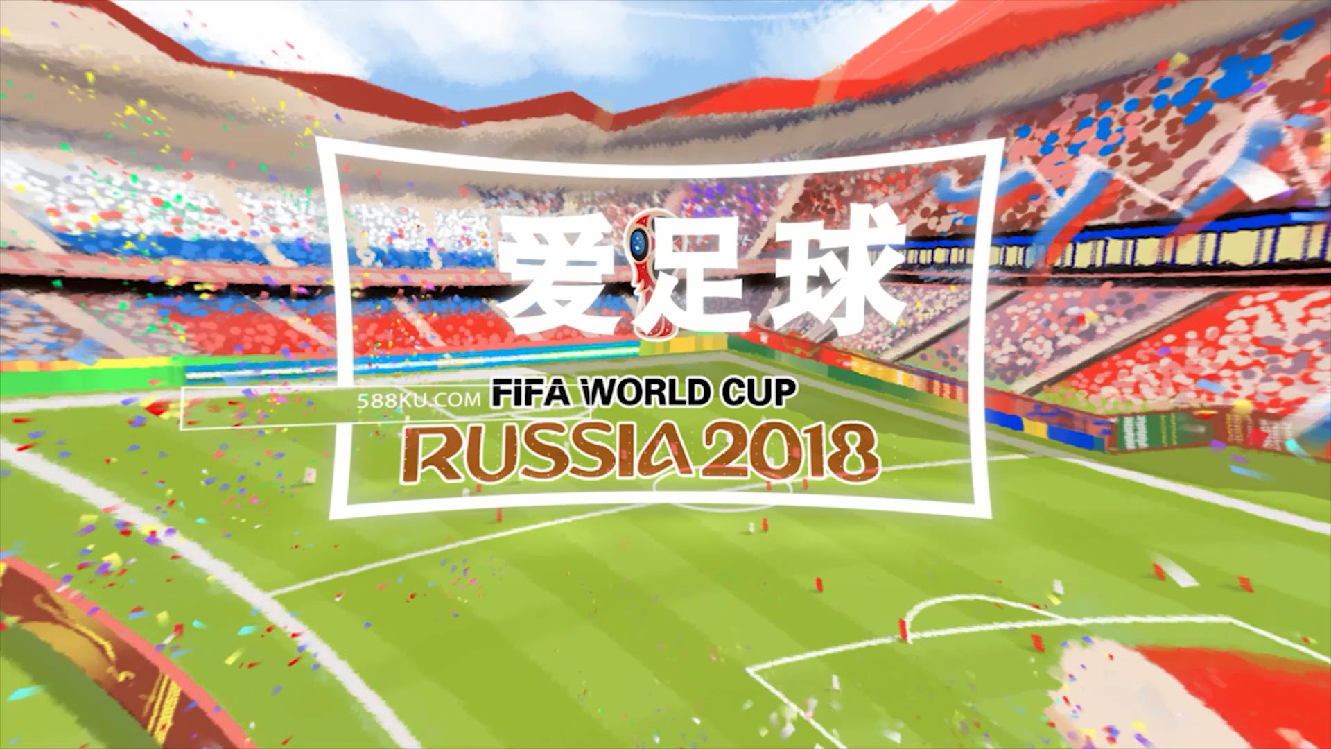 足球世界杯快闪图文AE模板视频的预览图