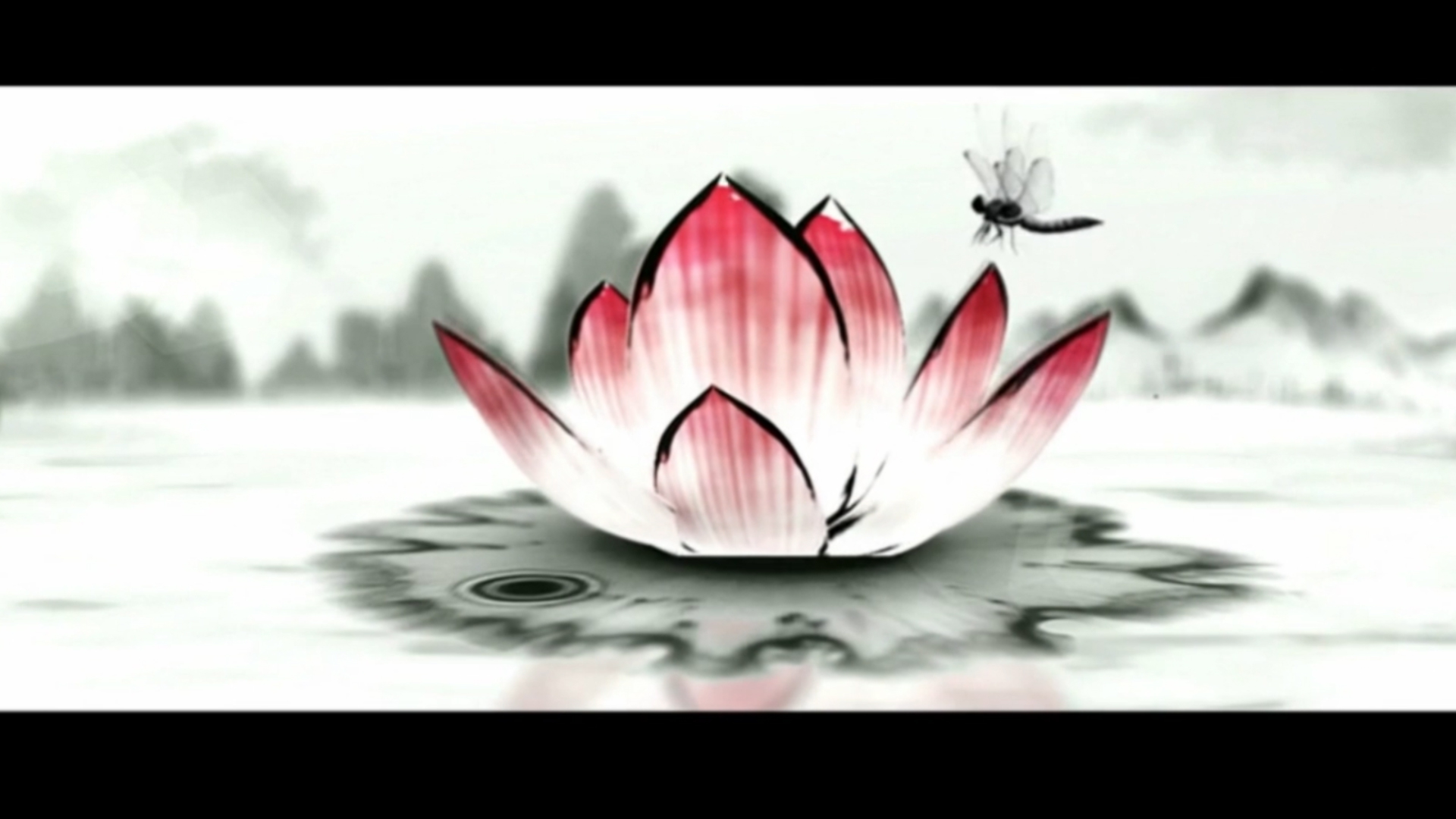 大气唯美水墨中国风企业文化宣传片动态背景素材视频的预览图