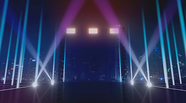 舞台DJ舞厅循环大屏视频背景创意炫酷视频的预览图