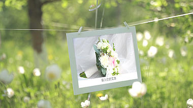 唯美清新实拍背景结婚相册婚礼AE模板视频的预览图