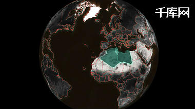 世界地图地点连线聚焦创建ae模板视频的预览图