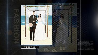 时尚大气图文光效新婚AE模板视频的预览图