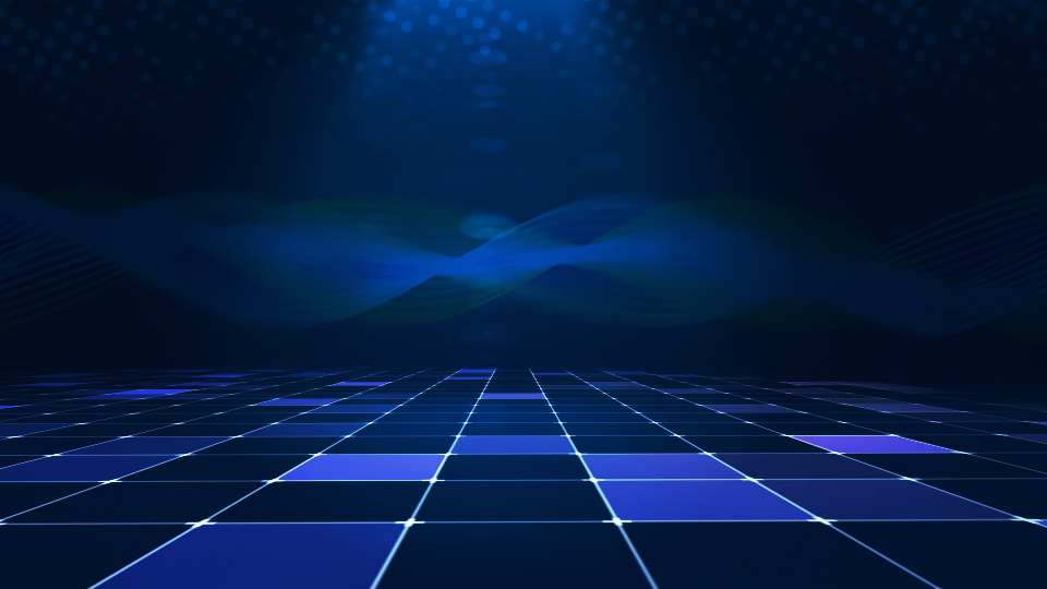 蓝色灯光三维科技感网格移动背景视频视频的预览图