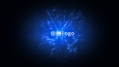 震撼粒子爆炸logo标志pr模板视频的预览图