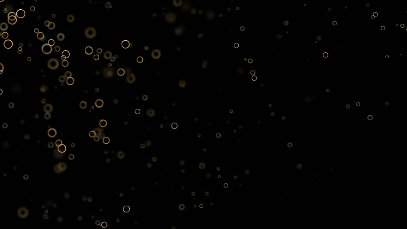 透明背景金色泡泡动态模板视频的预览图