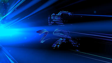 大气蓝色光线光效科技商务背景视频视频的预览图