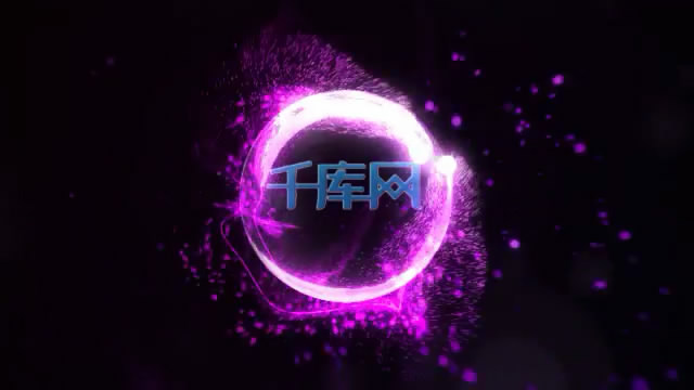 酷炫紫色气泡logo演绎ae模板视频的预览图