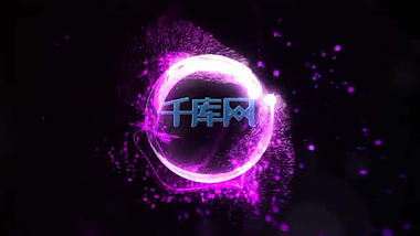 酷炫紫色气泡logo演绎ae模板视频的预览图