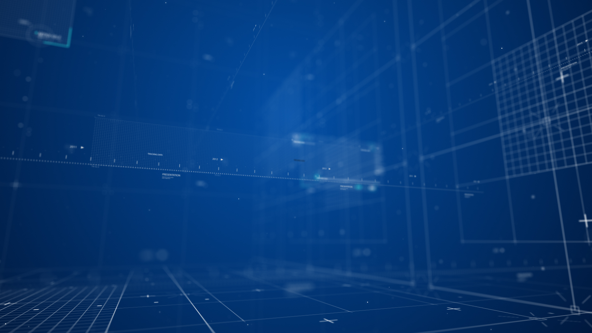 科技感蓝色三维空间移动动态背景视频的预览图