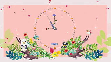 卡通创意花朵倒计时ae模板视频的预览图