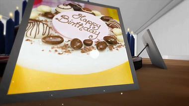 生日庆祝视频电子相册AE模板视频的预览图