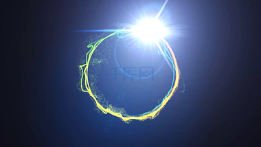 闪亮粒子光圈logo演绎pr模板视频的预览图