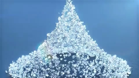 钻石向上累积汇聚落下标志AE模板视频的预览图
