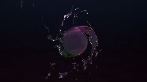 水滴冲洗特效Logo演绎动画AE模板视频的预览图