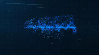 粒子汇聚风暴logo标志ae文字动画模板视频的预览图