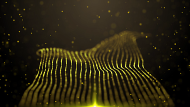 大气粒子空间金色背景AE模板视频的预览图