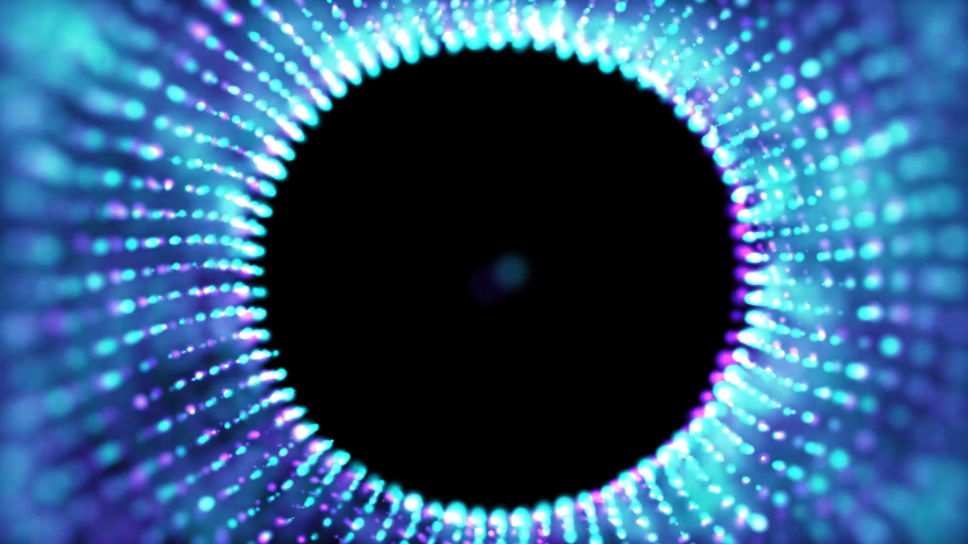 蓝色粒子圆环穿梭背景模板视频的预览图