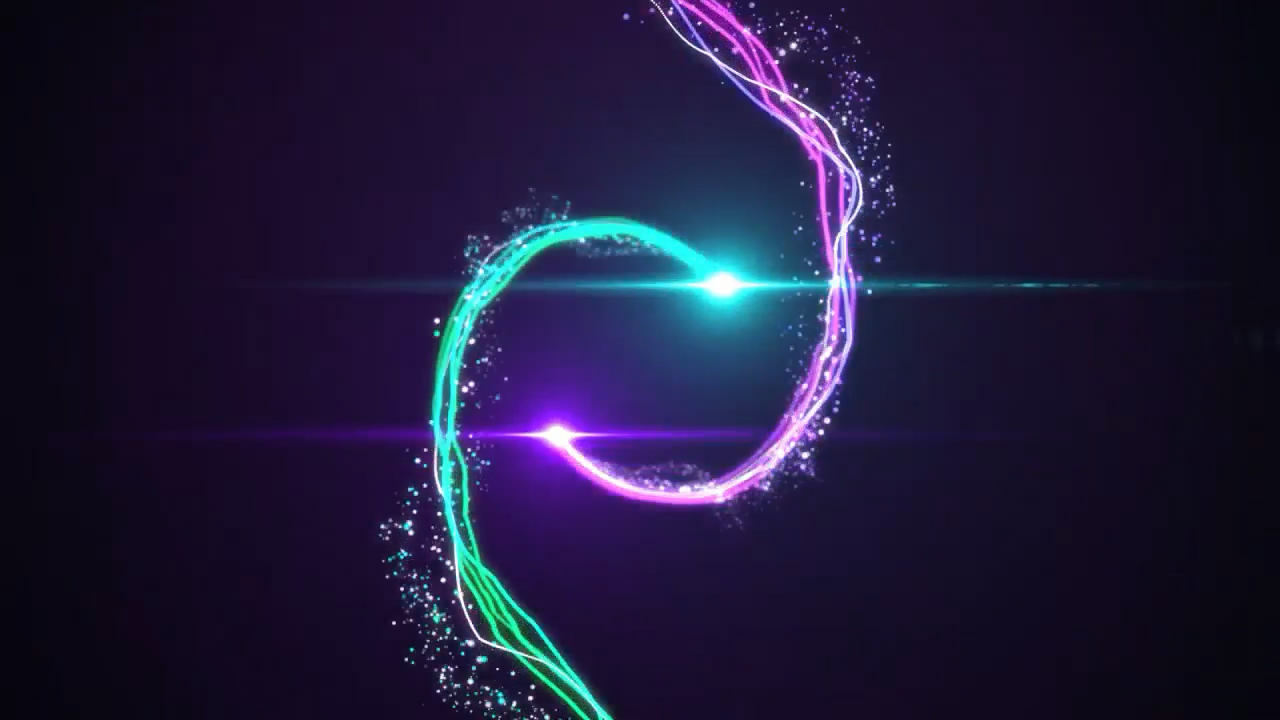 LOGO演绎光效粒子舞动AE模板视频的预览图