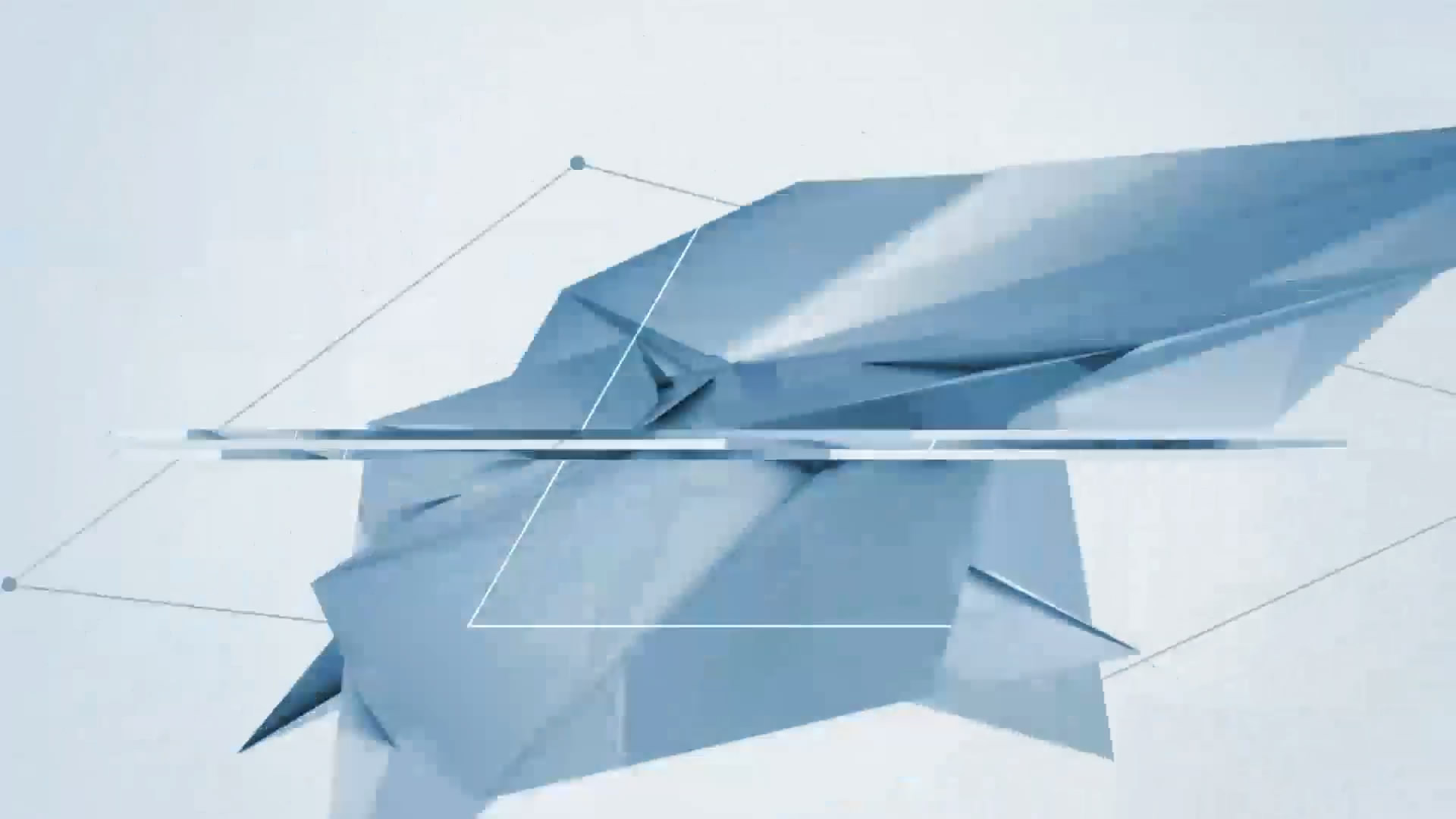 抽象多边形故障风特效logo演绎AE模板视频的预览图
